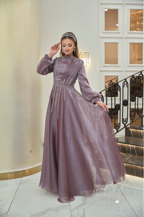 Al Marah Organze Abiye Gül Kurusu