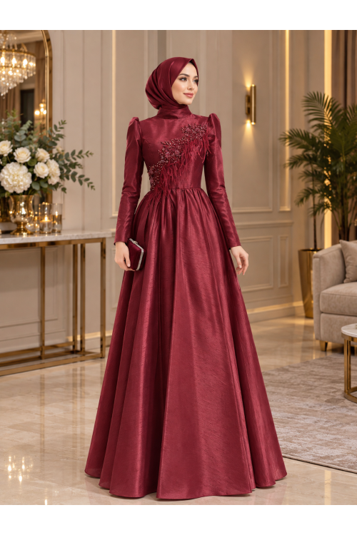 My Dreams Leylak Abiye Bordo