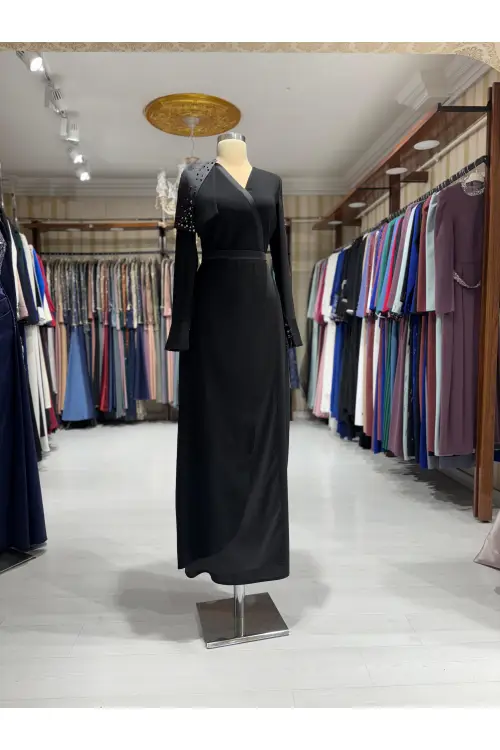 Zuhal Sagsöz 2599 Elbise Siyah